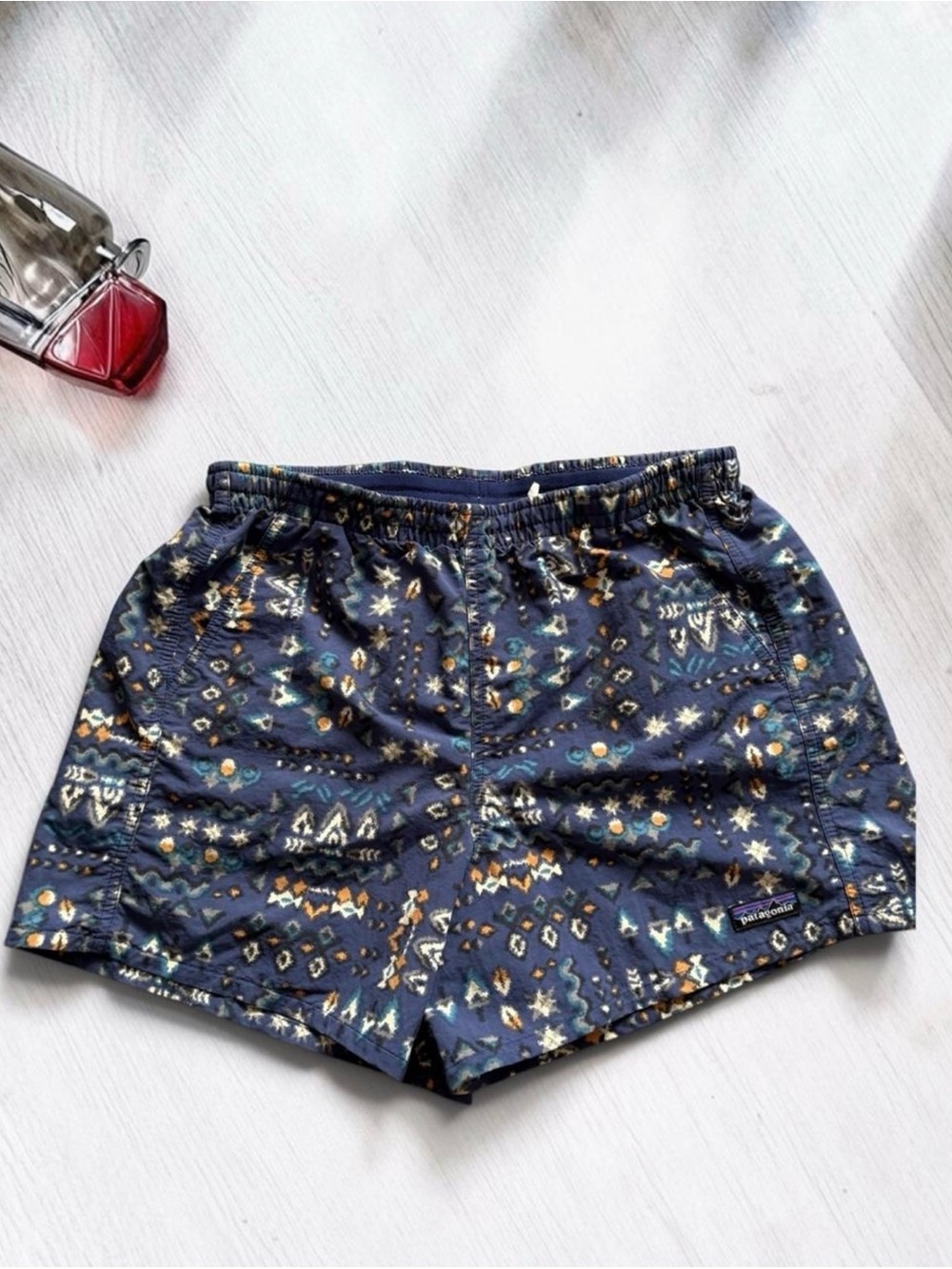 Patagonia Women's Navy Multicolor Patterned Shorts
